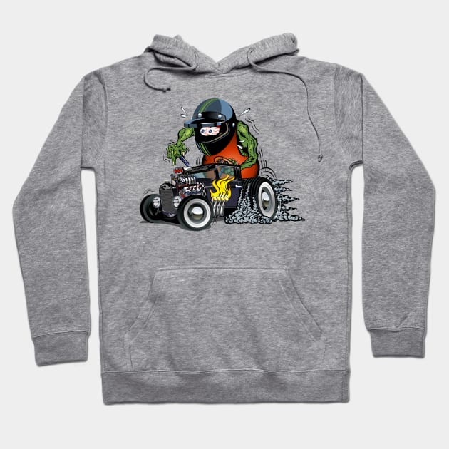 Cartoon retro rat rod Hoodie by Mechanik